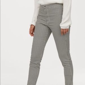 H&M Houndstooth Pants high rise